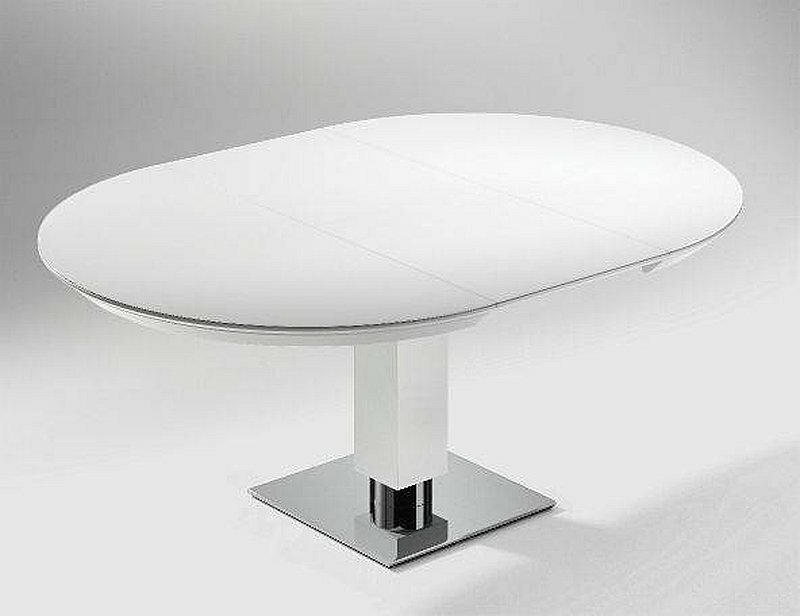 Bacher Todo Tisch rund 120 cm Platte FENIX NTM oder Keramik- ausziehbar auf 172 cm