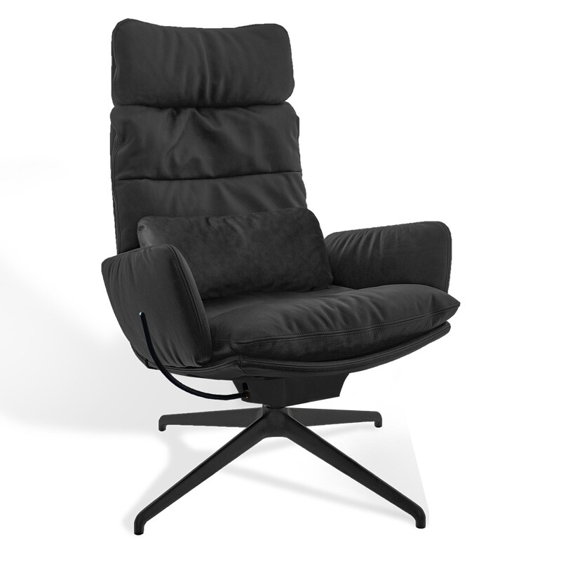 KFF Arva Lounge Sessel drehbar 4-Fu&szlig;-Stern-Gestell SL