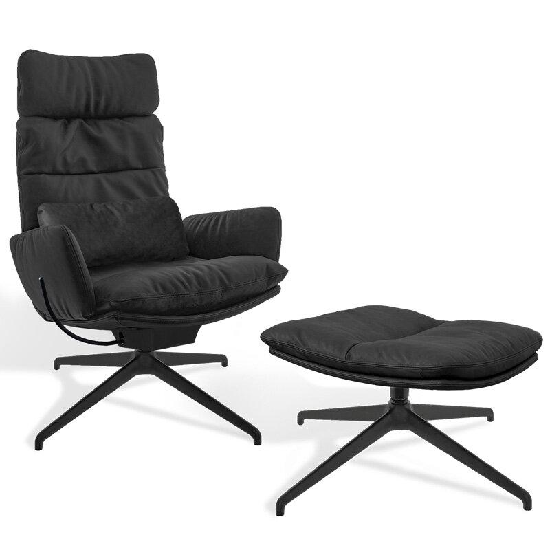 KFF Arva Lounge Sessel drehbar 4-Fu&szlig;-Stern-Gestell SL