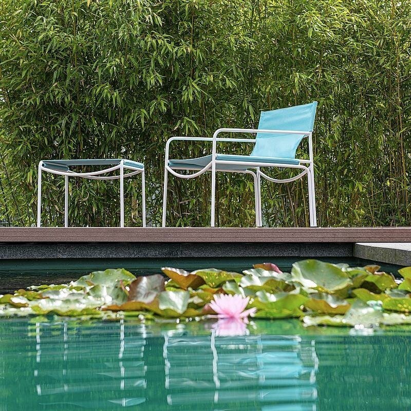 KFF Pool Outdoor Lounge Ottomane | Gartenm&ouml;bel